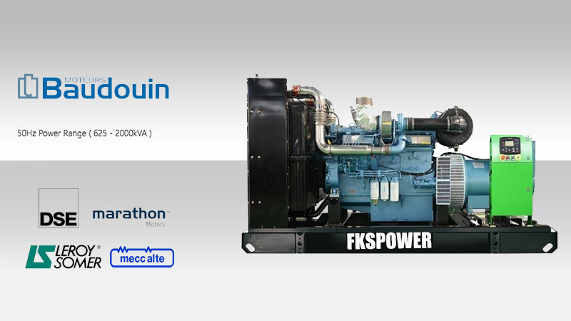 fskpower WEICHAI BAUDOUIN 635KVA generator sets
